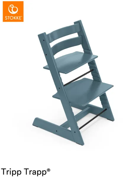 Højstol bøg - fjord blå