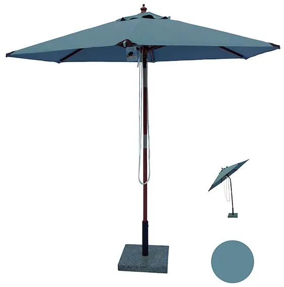 Geneve parasol - 2,5 meter - grå